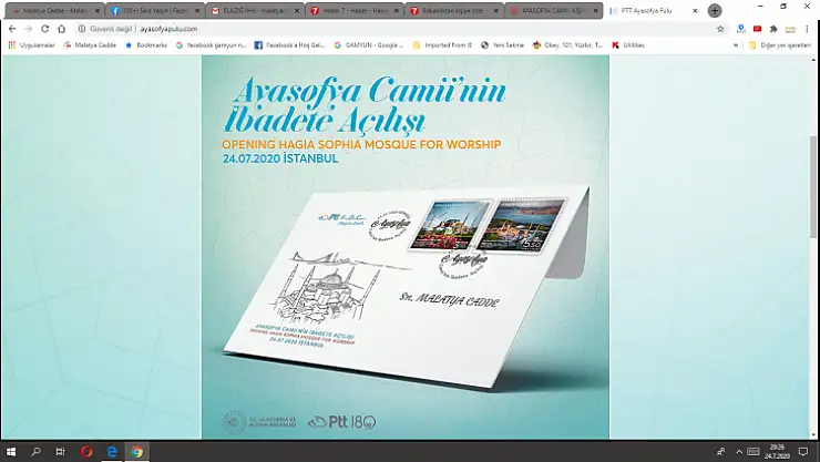 Ayasofya Camii, Kişiye Özel Pullarla Ölümsüzleşiyor