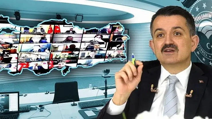 Bakan Pakdemirli, Video Konferans Aracılığıyla İlçe Tarım Ve Orman Müdürleriyle Görüştü