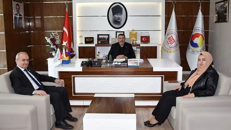 Başkan Alpaslan'dan Malatya Ticaret Borsası Başkanı Özcan'a Ziyaret