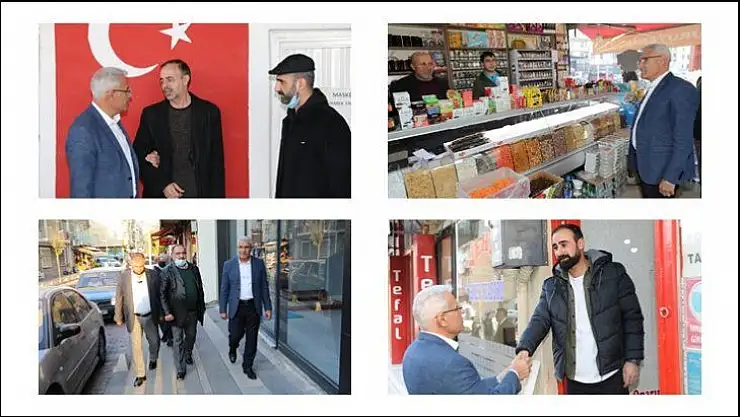 Başkan Güder'den Esnaf Gezisi