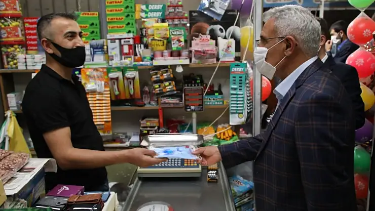 Başkan Güder'den Esnaflara Destek Ziyareti