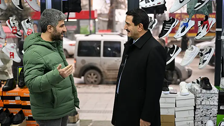 Başkan Taşkın'dan İnönü Caddesi Esnafına Ziyaret