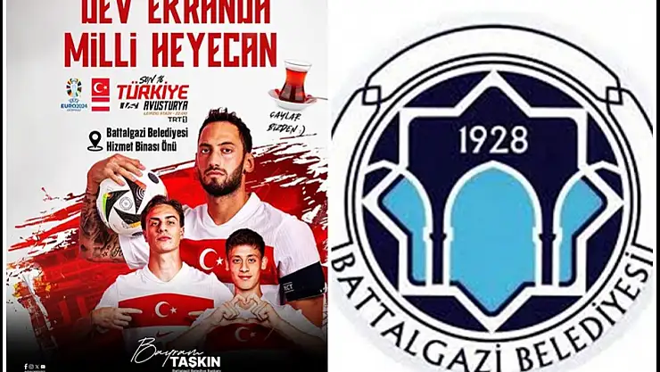 Battalgazi'de Milli Maç Heyecanı Dev Ekranda