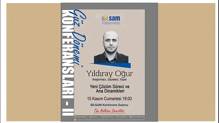 BİLSAM, Güz Dönemi Konferanslarıyla Malatya'yı Bilgiyle Buluşturuyor