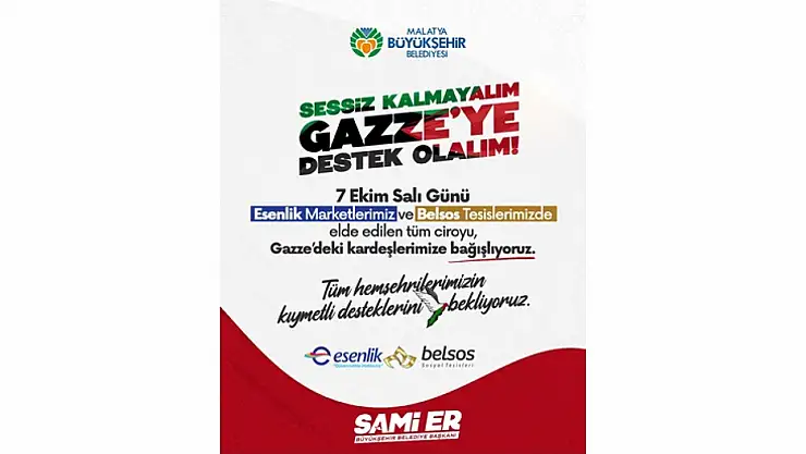Birlik Günü! Malatya, Gazze İçin El Ele