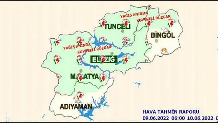 Bölgede Hava Parçalı Bulutlu