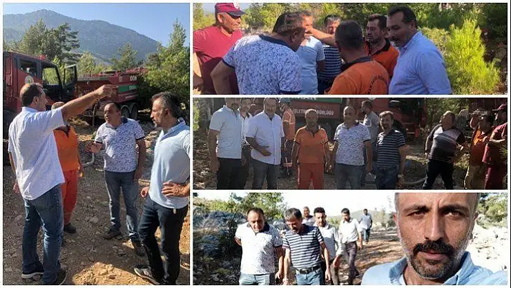 Büyük Birlik Partisi Teşkilatı Yangın Söndürme çalışmasına katıldı