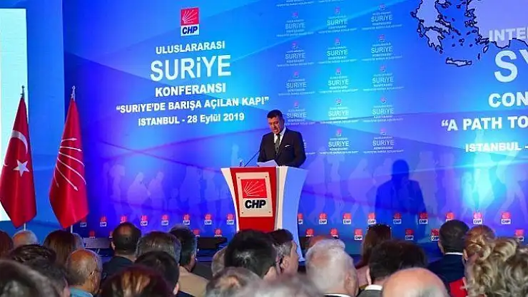 CHP'den Uluslararası Suriye Konferansı