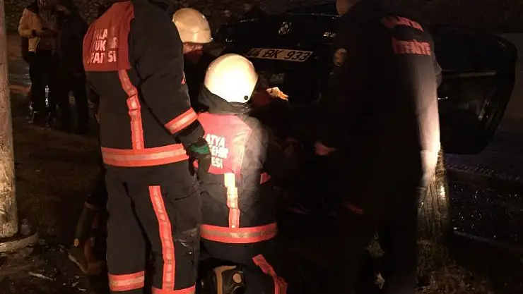 Çöşnük Mahallesinde Trafik Kazası