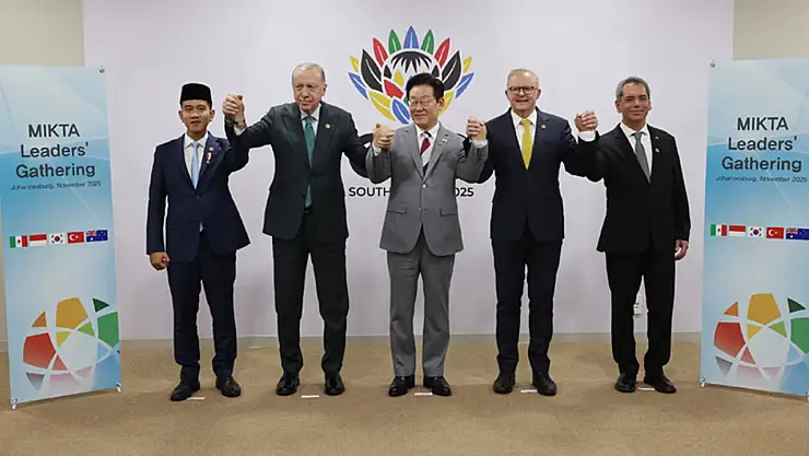Cumhurbaşkanı Erdoğan, MIKTA üyesi ülkelerin liderleriyle bir araya geldi