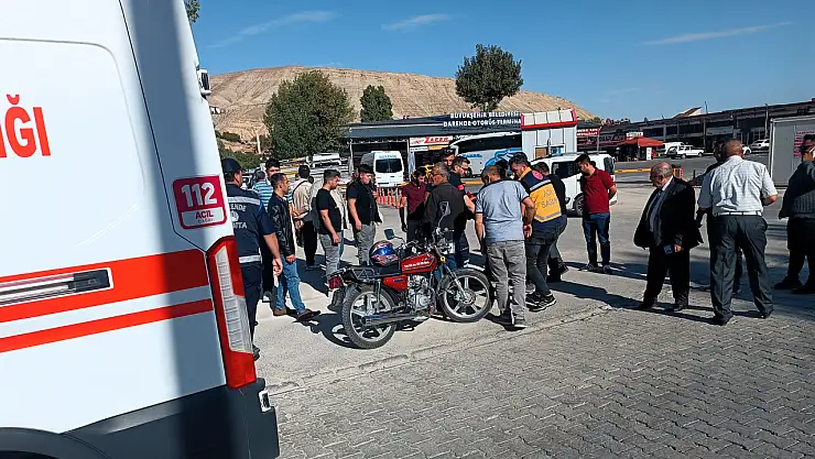 Darende'de Otomobil ve Motosiklet Kazası: 1 Yaralı