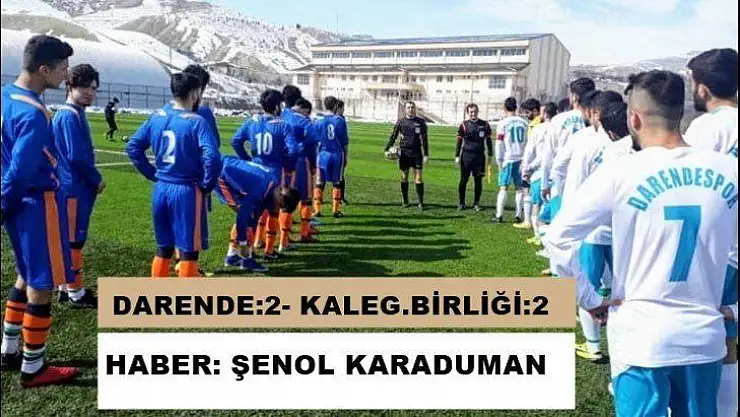 Darende grup birincilik şansını kaybetti