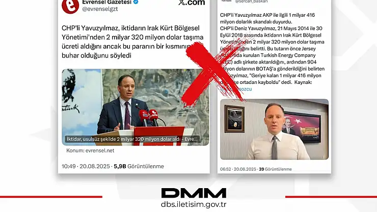 DMM'den Irak-Türkiye Ham Petrol Boru Hattı hakkındaki iddialara açıklama