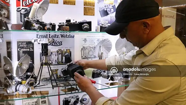 Dünyanın 3. büyük Fotoğraf Makinesi Müzesi'nde depremin zarar verdiği makineler onarılıyor