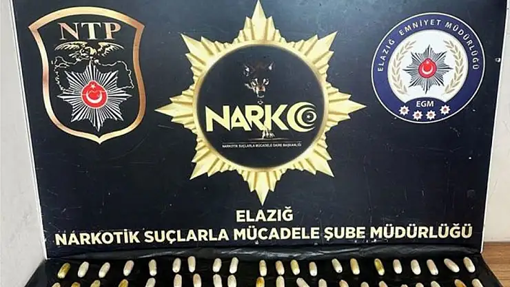 Elazığ'da midesi ve bağırsağında uyuşturucu bulunan İran uyruklu tutuklandı