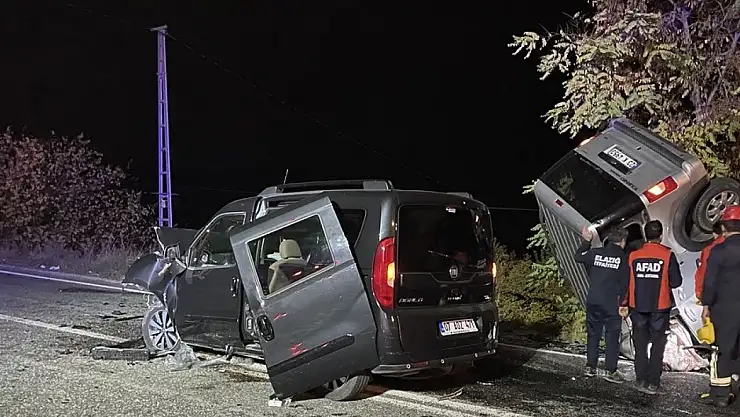Elazığ'da trafik kazasında 1 kişi öldü, 3 kişi yaralandı