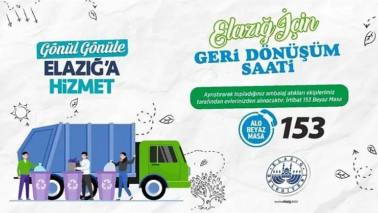 Elazığ İçin 'Geri Dönüşüm Saati Uygulması' Başladı