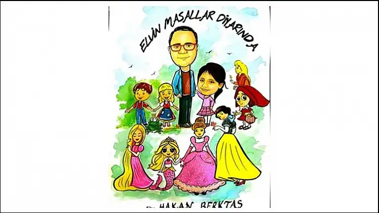 Elvin Masallar Diyarında İllüstrasyon aşamasında