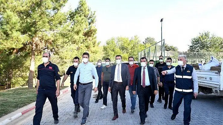 Etkinlik alanlarında incelemelerde bulundu