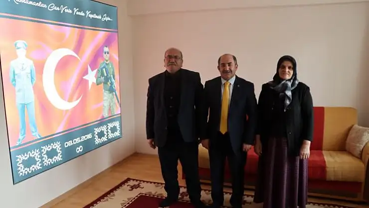Gazi Cuma Kaya ve Şehit Mehmet Kılınç'ın Ailelerini Ziyaret Etti