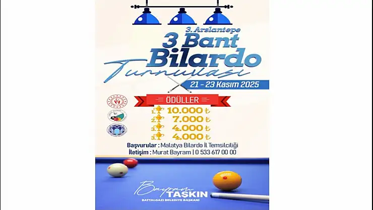 Gençler Bilardo Masasında Buluşuyor: Arslantepe 3 Bant Turnuvası Kayıtları Açıldı