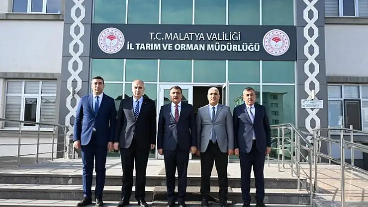 Gürkan,Malatya İl Tarım ve Orman Müdürü Osman Akar'ahayırlı olsun ziyaretinde bulundu