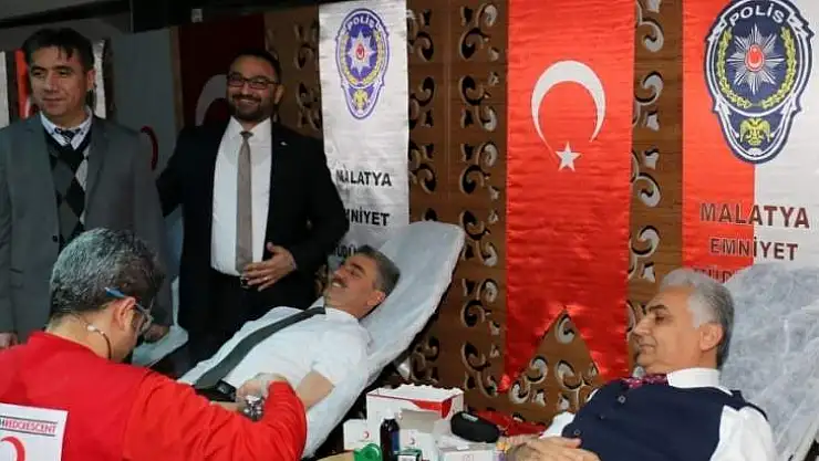 İl Emniyet Teşkilatından Kan Bağışı Kampanyasına Büyük Destek