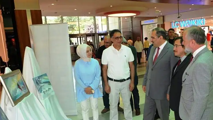 Vali Kaban, Yağlı Boya Resim Sergisi Açılışına Katıldı