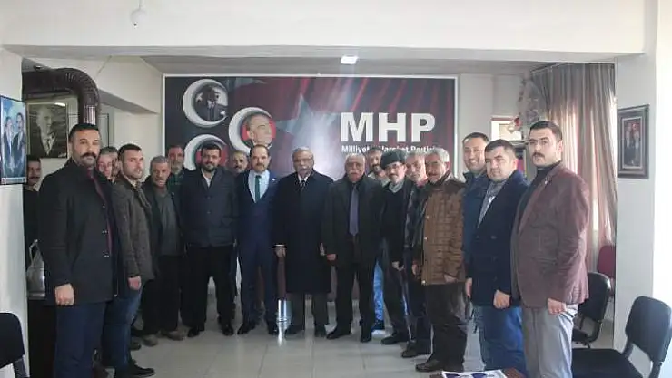 Vahap Küçük Ve Ak Parti Doğanşehir İlçe Teşkilatından Mhp'ye Ziyaret