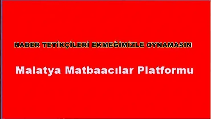 Haber Tetikçileri Ekmeğimizle Oynamasın