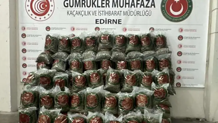 Kapıkule Sınır Kapısı'nda 382 kilogram uyuşturucu ele geçirildi