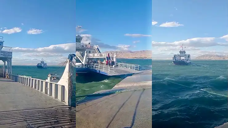 Karakaya Barajı'nda Fırtına Alarmı: Malatya Feribotu İskeleye Yanaşamadı