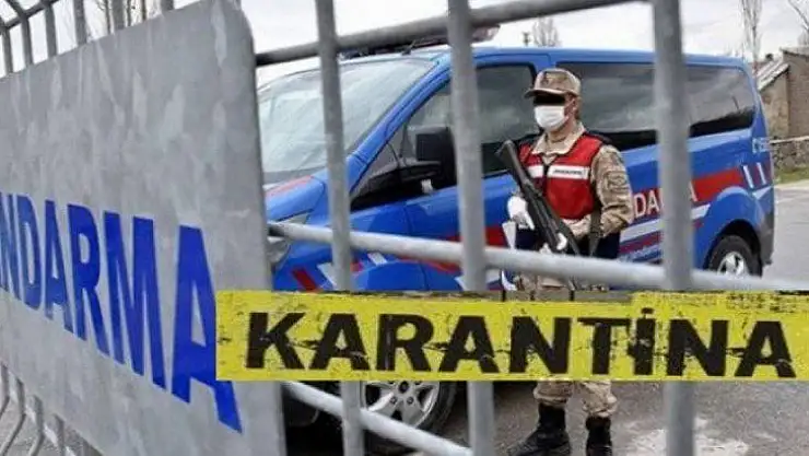 Kıyıcak Mahalleside Karantinaya alındı