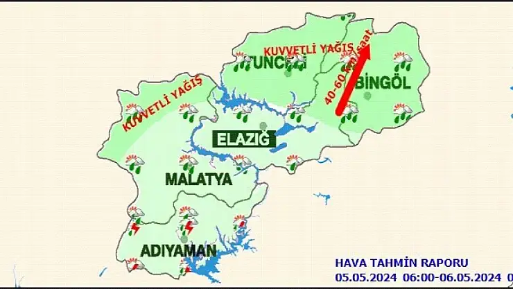 Kuvvetli Yağış Uyarısı