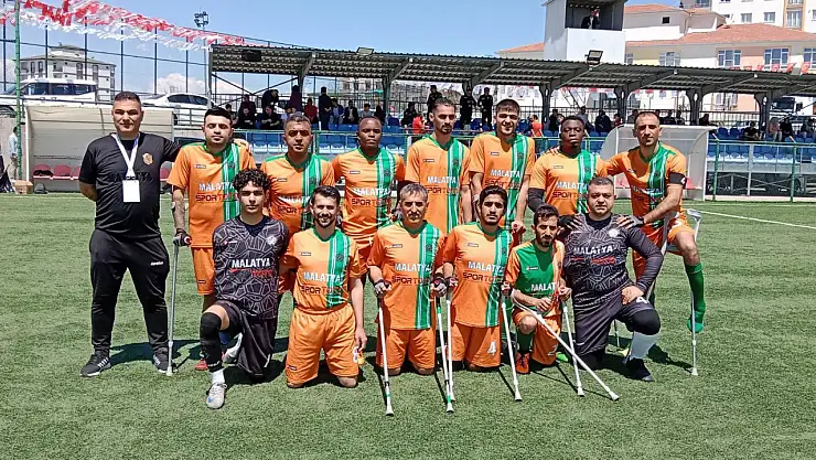 Malatya Büyükşehir Belediye Ampute Futbol Takımı Rakibini 14-2 mağlup etti