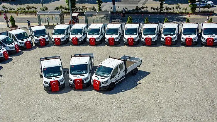 Malatya Büyükşehir Belediyesine alınan ikinci grup araçlar tanıtıldı