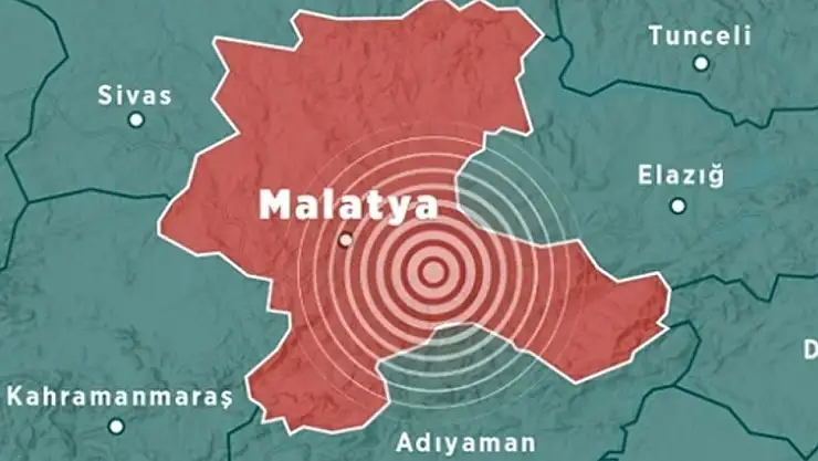 Malatya'da 4.3 büyüklüğünde deprem