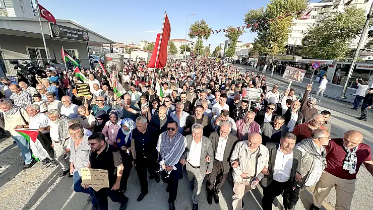 Malatya'da Filistin'e Destek Eylemi: Binler Tek Yürek Oldu