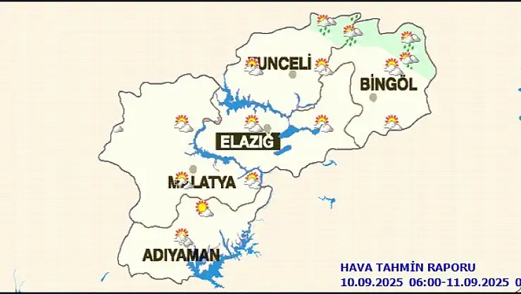 Malatya'da Günlük Hava Tahmin Raporu
