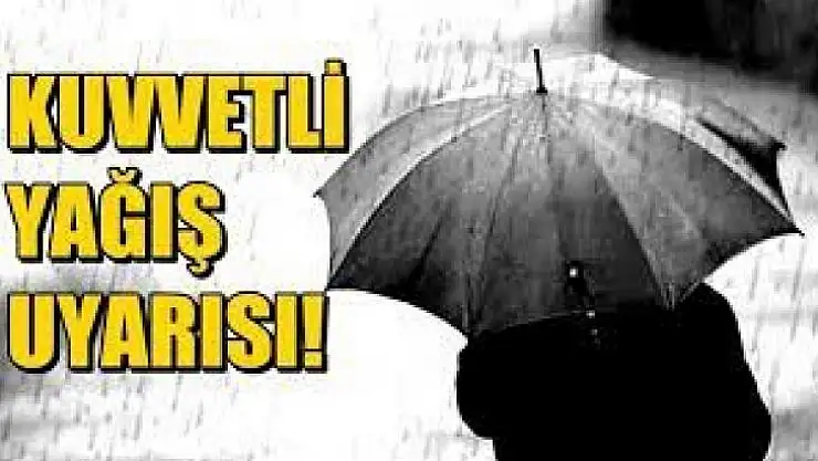 Malatya'da Kuvvetli  Sağanak Yağış Bekleniyor!