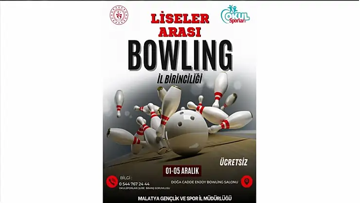 Malatya'da Liseler Arası Bowling Heyecanı Başlıyor!