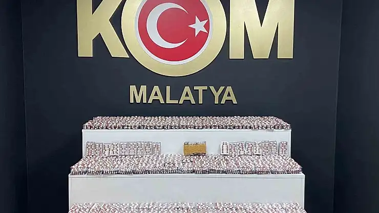 Malatya'da Uyuşturucu Operasyonu: 8.120 Adet Sentetik Ecza Ele Geçirildi
