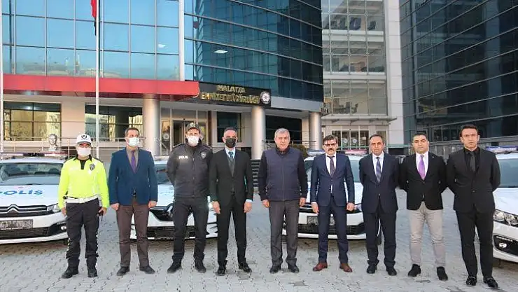 Malatya Emniyet Müdürlüğü envanterine 12 yeni ekip aracı