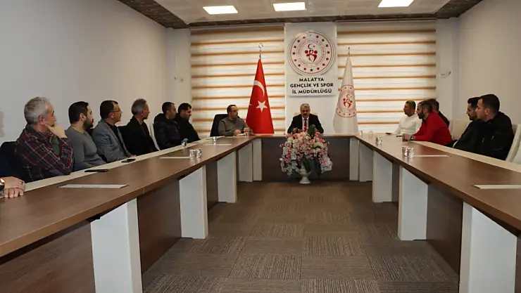 Malatya Gençlik ve Spor İl Müdürlüğü'nde Sportif Faaliyetler İçin Güvenlik ve Hizmet Kalitesi Toplantısı