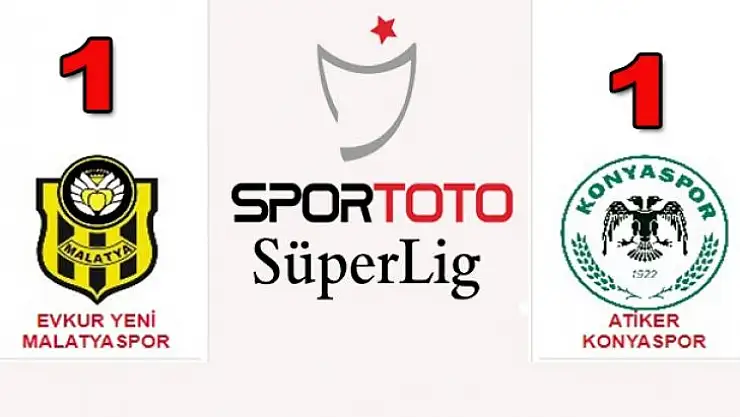 Evkur Yeni Malatyaspor:1 Atiker Konyaspor:1