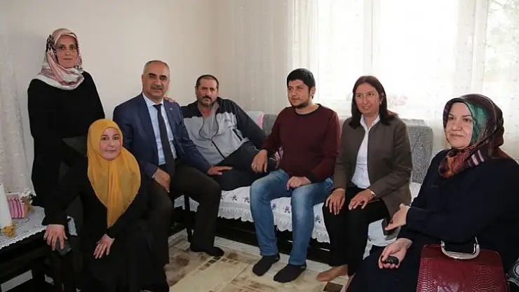 Başkan Aydın'dan Hasta Ziyareti...
