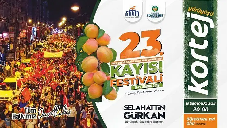 Malatya Kayısı Festivali Renkli Olacak