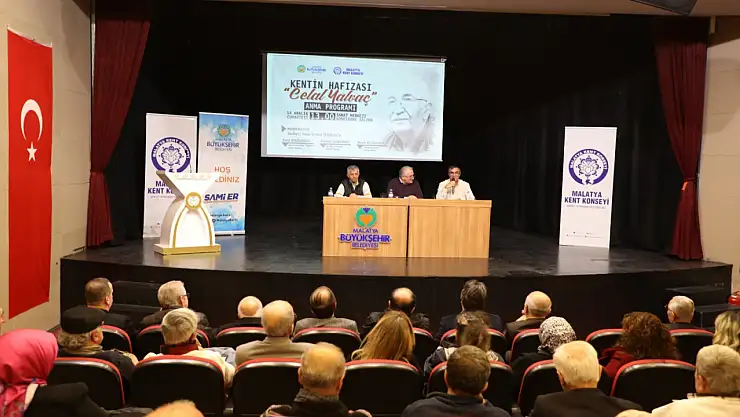 Malatya Kent Konseyi 'Kentin Hafızası Celal Yalvaç'ı Anma Programı Düzenledi
