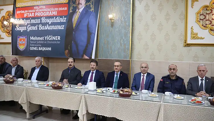 Malatya Şoför Esnafı İftarda Bir Araya Geldi