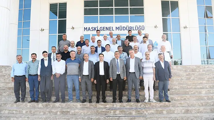 MASKİ) Genel Müdürü Mehmet Mert,  Mahalle Muhtarlarıyla Bir Araya Geldi